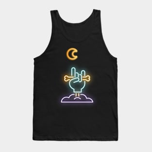 Zombie Hand in Neon Optics Tank Top